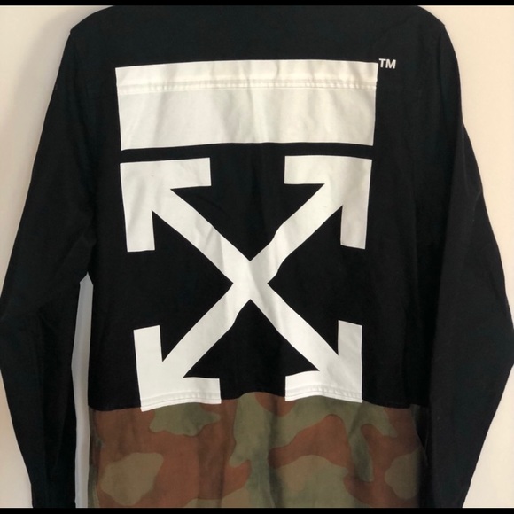 Off-White Split Camo Button-down Shirt - Picture 5 of 5